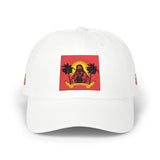 Dad Cap — Vintage Sunset Palm Embroidered Skull
