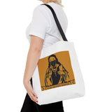 Religious Graphic Tote Bag — "God Money Power" Spiritual Streetwear Tote