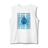 God Money Power Muscle Tank — Graphic Faith & Hustle Sleeveless Tee