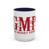 Accent Coffee Mug — G.M.P. (Good Money Power) Red Logo Ceramic Mug