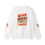 GMP God Money Power Graphic Crewneck Sweatshirt