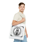Tote Bag — "God Money Power" Retro Saint Graphic Tote