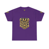 T-Shirt — Gold 3D 'Good Money Power' Graphic Tee