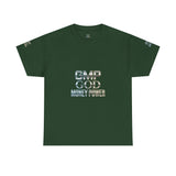 GMP GOD Money Power Tee — Metallic Logo Graphic T-Shirt