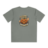 Youth Pumpkin Power Tee - "God Money Power" Halloween Graphic Shirt