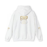 GMP Crest Hoodie — White Gold Logo Pullover