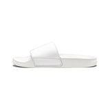 Men's White Slide Sandals with Removable Strap — Casual Pool & Shower Slides