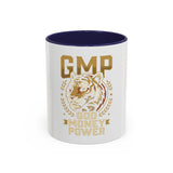 GMP God Money Power Accent Coffee Mug – Gold Tiger Design (11/15oz)