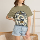 God Money Power T-Shirt — Crown Emblem Graphic Tee (God • Money • Power)