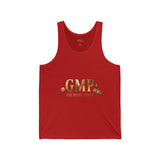 GMP (God Money Power) Gold Logo Tank Top — Faith-Inspired Motivational Graphic Tank