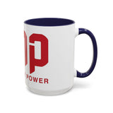 GMP Coffee Mug — Good Money Power Red Accent Ceramic Mug (11/15oz)