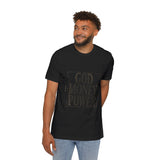 God Money Power T-Shirt — Bold Typography Faith & Hustle Tee