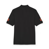 Embroidered Floral Skull Polo