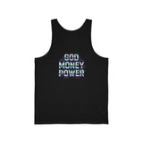 God Money Power Tank Top — Faith & Hustle Graphic Jersey Tank