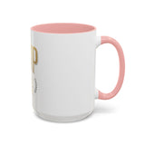 GMP Gold Accent Coffee Mug – "God Money Power" Inspirational Ceramic Cup