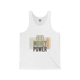 God Money Power Tank Top – Inspirational Faith & Hustle Graphic Tank