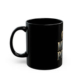God Money Power Black Mug – Inspirational Faith & Success Coffee Cup (11oz/15oz)