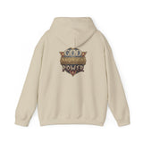 God Money Power Hoodie — Vintage Emblem Graphic Hooded Sweatshirt