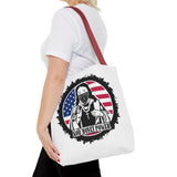 Patriotic 'God Money Power' Tote Bag - Americana Streetwear Canvas Tote
