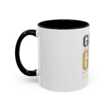 GMP GOD Money Power Accent Coffee Mug — Motivational Office Gift (11/15oz)