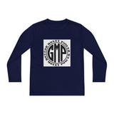 Youth Long Sleeve Tee — "GMP" Good Money Power Circular Logo