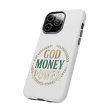 Phone Case — "God Money Power" Inspirational Religious Design