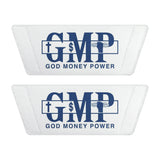 Men's Slide Sandals — 'GMP' God Money Power Logo Removable-Strap Pool Slides