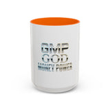 GMP GOD Money Power Accent Coffee Mug — Metallic Text 11/15oz