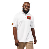 Embroidered Floral Skull Polo