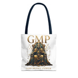 GMP 'Gold Money Power' Tote Bag — Luxurious King on Throne All-Over Print