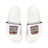 Men's Slide Sandals — 'If You Got Time, Hustle for the Money' Graphic Strap