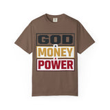 God Money Power Graphic T-Shirt — Bold Statement Tee