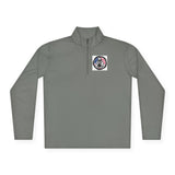 Quarter-Zip Pullover — God Bless Power USA Flag Graphic