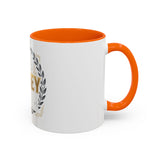 Coffee Mug — 'God Money Power' Laurel Accent Ceramic Mug (11/15oz)