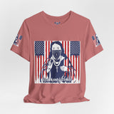 God Money Power Tee — Patriotic Bandana Saint Graphic T-Shirt