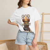 God Money Power T-Shirt — Crown, Coin & Fist Graphic Tee