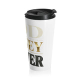 God, Honey, Power Stainless Steel Travel Mug