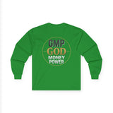 GMP GOD Money Power Long Sleeve Tee — Inspirational Faith & Wealth Shirt