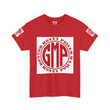 GMP 'God Money Power' Logo Tee — Red Crest Graphic T-Shirt