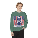 God Money Power Sweatshirt — Patriotic Bandana Graphic Crewneck