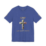 God Money Power Cross Tee — Christian Faith Graphic T‑Shirt