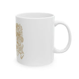 God Money Power Ceramic Mug — Edgy Religious Street Art Coffee Cup (11oz/15oz)