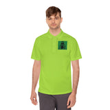 Graphic Polo — 'God Money Power' Green Icon Polo Shirt