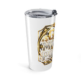 20oz Tumbler — "God Money Power" Gold Halo Inspirational Travel Mug