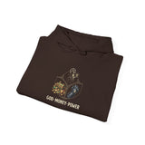 God Money Power Hoodie — Graphic Religious Inspirational Pullover