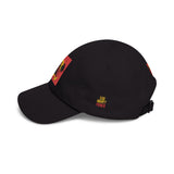 Dad Cap — Vintage Sunset Palm Embroidered Skull