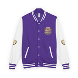 Letterman Jacket — "God Money Power" Bold Crest Varsity Jacket