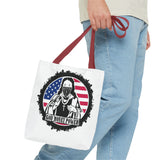 Patriotic 'God Money Power' Tote Bag - Americana Streetwear Canvas Tote