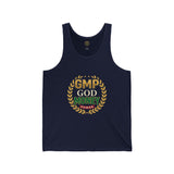GMP God Money Power Laurel Tank Top — Motivational Faith & Wealth Graphic Tank