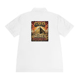 God Money Power Pyramid Polo Shirt — Vintage Pyramid Graphic Men’s Sport Polo
